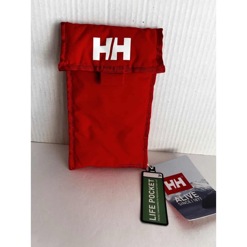 HELLY HANSEN External Life Pocket - Alert Red NEW To Preserve Battery Life